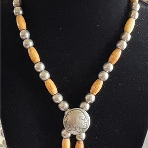 Southwestern Style Choker With Buffalo Nickel